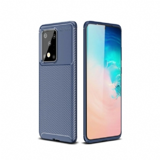 Cover Samsung Galaxy S20 Ultra Fleksibel Kulfibertekstur