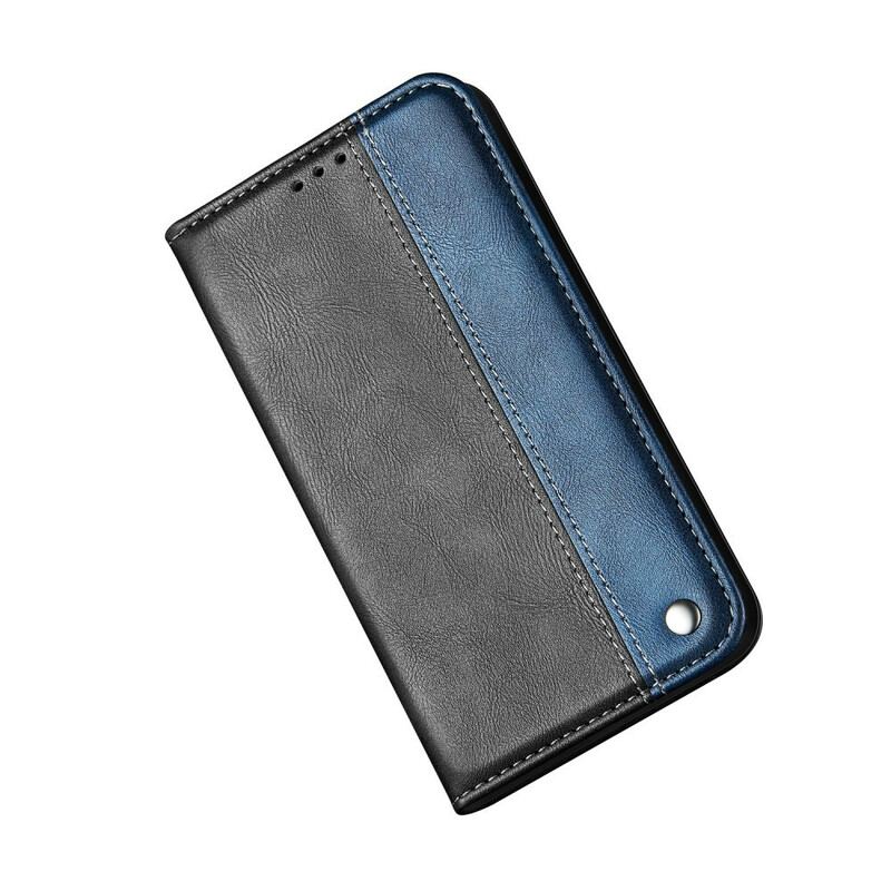 Cover Samsung Galaxy S20 Ultra Flip Cover Tofarvet Lædereffekt