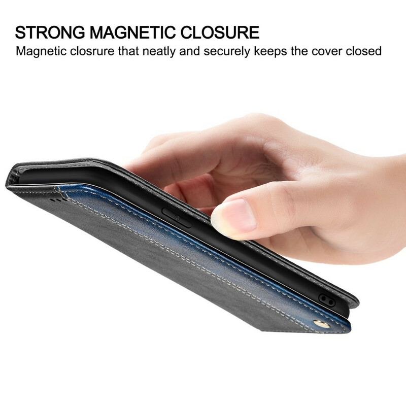 Cover Samsung Galaxy S20 Ultra Flip Cover Tofarvet Lædereffekt