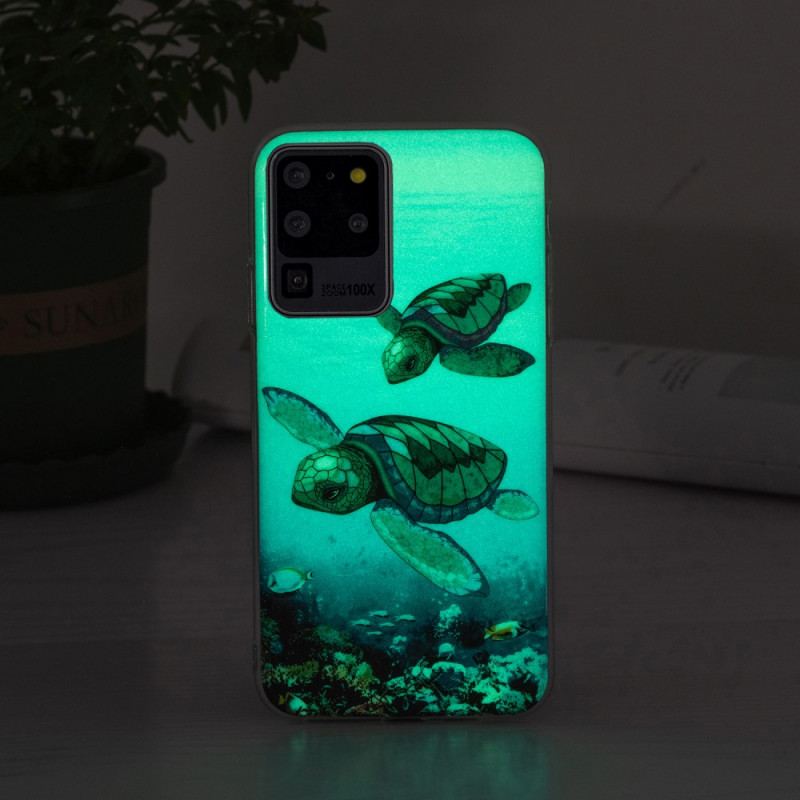 Cover Samsung Galaxy S20 Ultra Fluorescerende Skildpadder