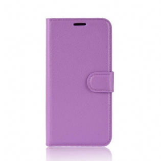 Flip Cover Samsung Galaxy S20 Ultra Klassisk Litchi-lædereffekt