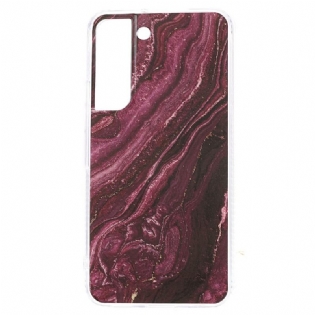 Cover Samsung Galaxy S22 5G Glitrende Marmor