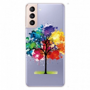 Cover Samsung Galaxy S22 5G Sømløst Akvareltræ