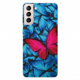 Mobilcover Samsung Galaxy S22 5G Fleksible Sommerfugle