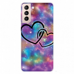 Mobilcover Samsung Galaxy S22 5G Lænkede Hjerter