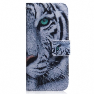 Flip Cover Oppo Reno 8 Lite Hvid Tiger