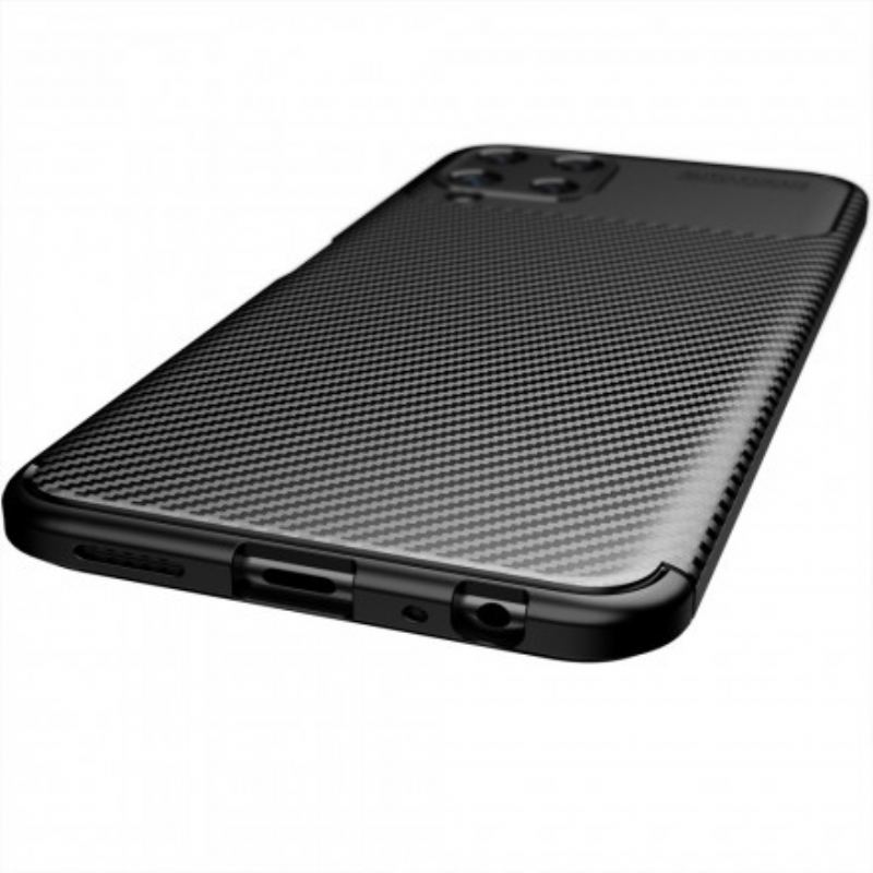 Cover Samsung Galaxy A22 Fleksibel Kulfibertekstur