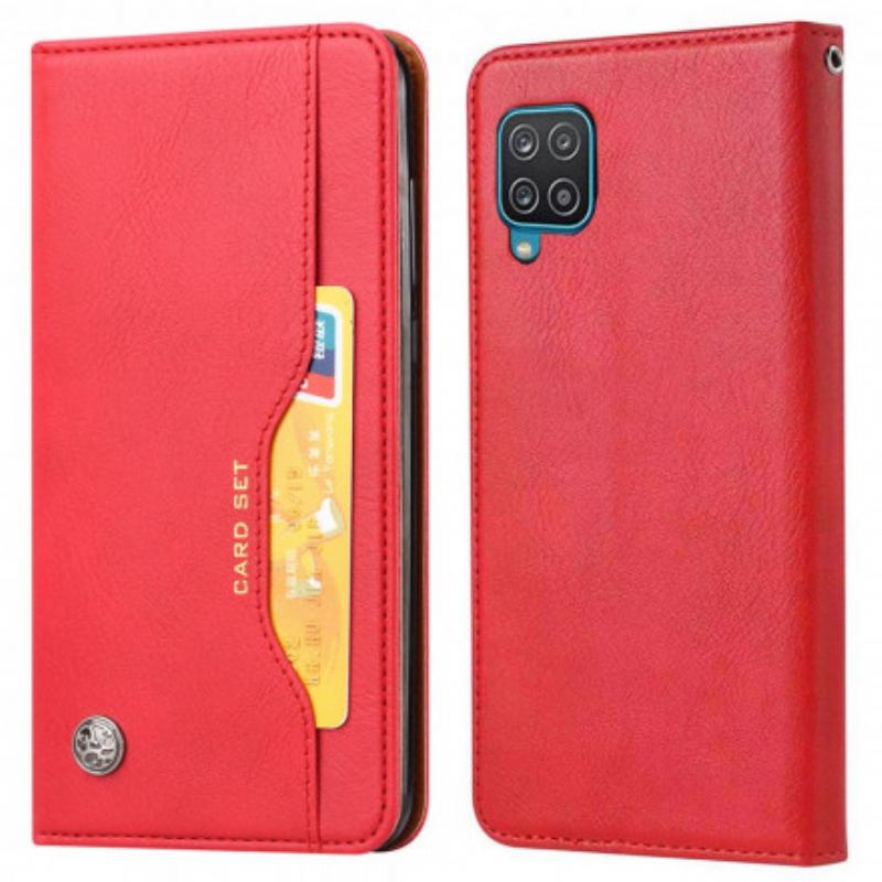 Cover Samsung Galaxy A22 Flip Cover Kortholder I Imiteret Læder