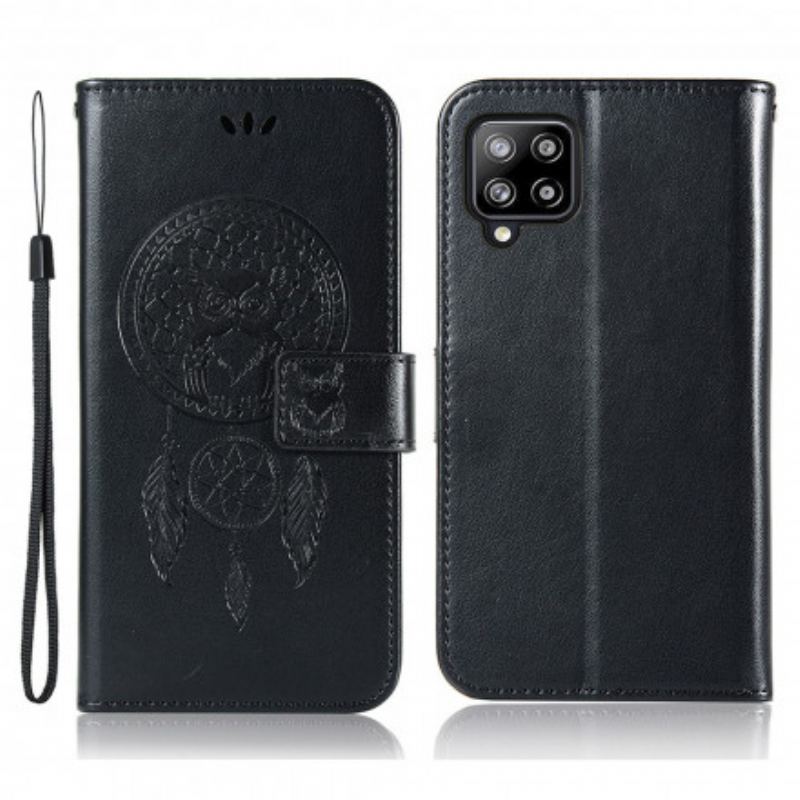 Flip Cover Samsung Galaxy A22 Drømmefanger Ugle I Lædereffekt