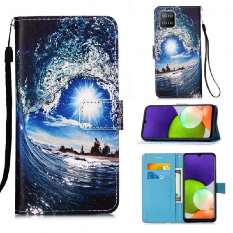 Flip Cover Samsung Galaxy A22 Elsker Bølgen