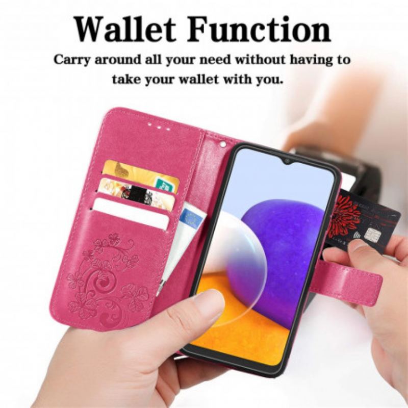 Flip Cover Samsung Galaxy A22 Firkløver
