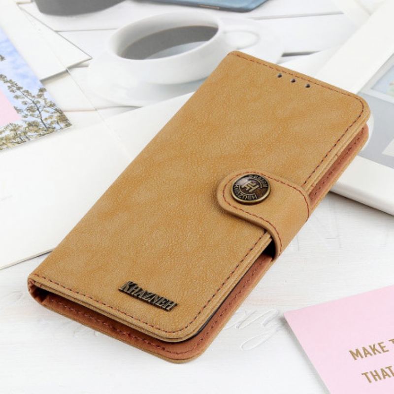 Flip Cover Samsung Galaxy A22 Khazneh Retro Split Imiteret Læder