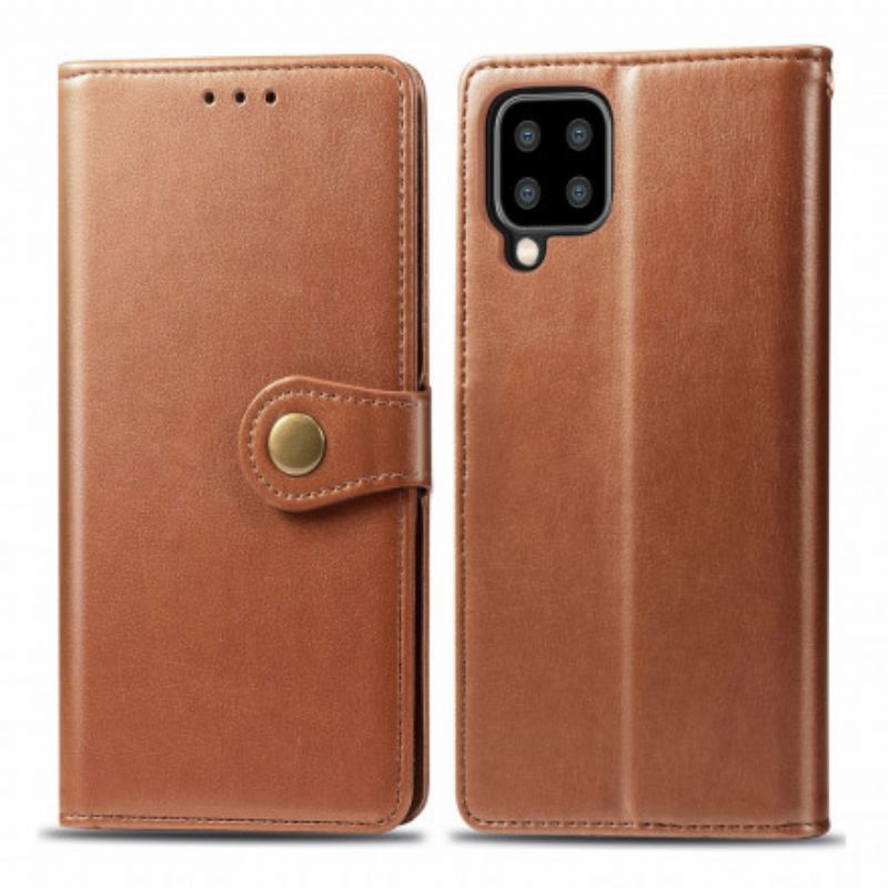 Flip Cover Samsung Galaxy A22 Kunstlæder Og Vintage Lås