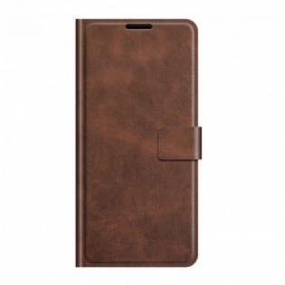 Flip Cover Samsung Galaxy A22 Slank Imiteret Læder