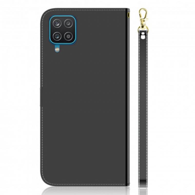Flip Cover Samsung Galaxy A22 Spejlcover I Imiteret Læder