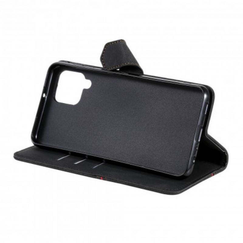 Læder Cover Samsung Galaxy A22 Skin-feel Wave