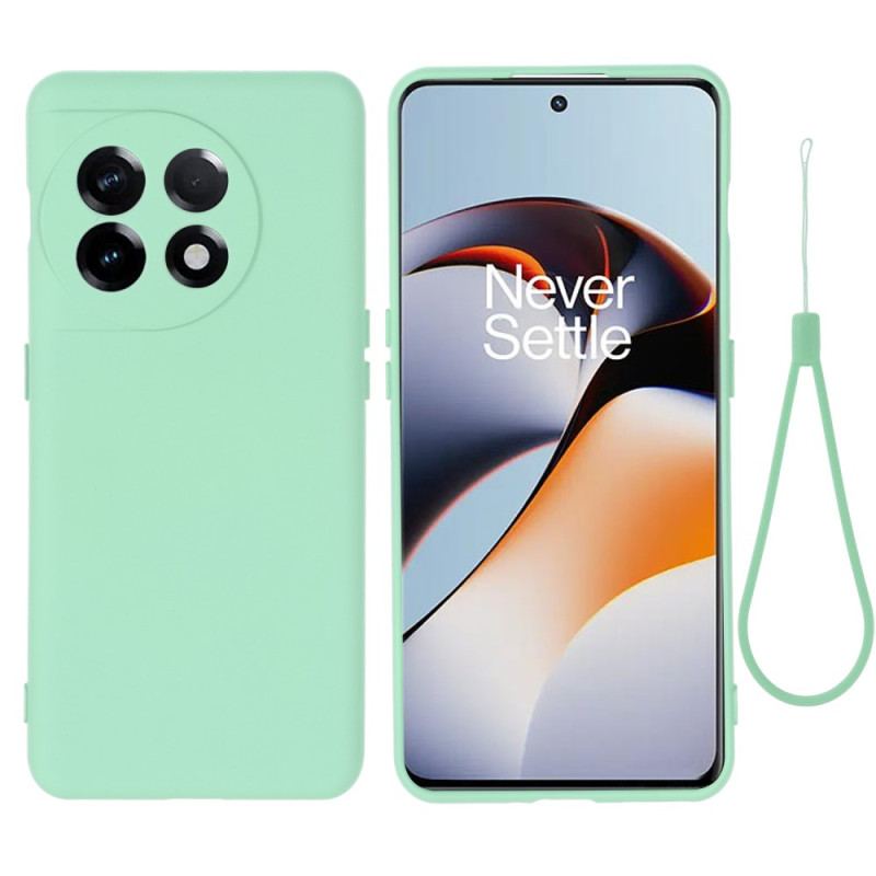 Cover OnePlus 11 5G Flydende Silikone Med Snor