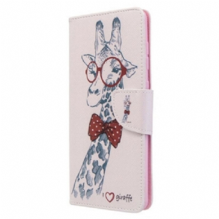 Flip Cover Samsung Galaxy A71 Brainy Giraf