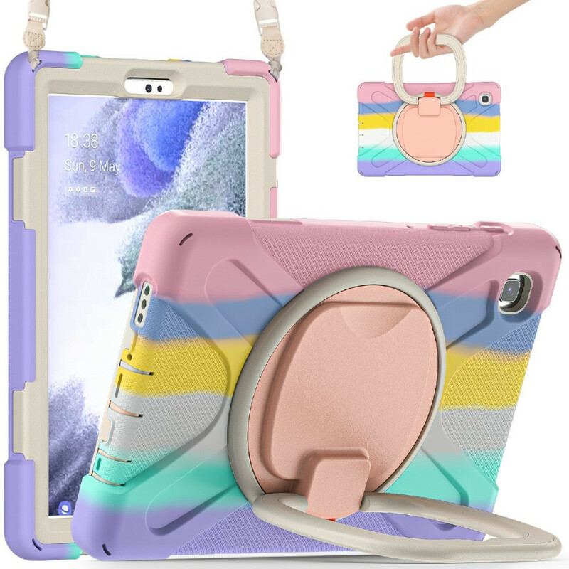 Cover Samsung Galaxy Tab A7 Lite Multifunktionel Skulderremsfarve