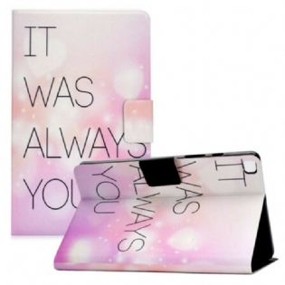 Flip Cover Samsung Galaxy Tab A7 Lite Det Var Altid Dig