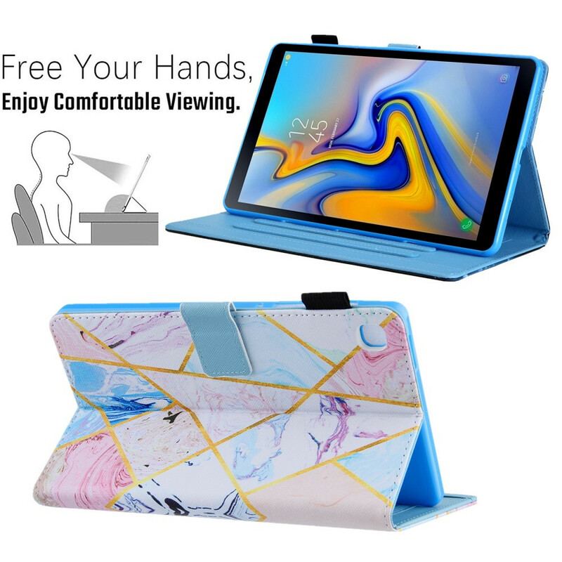 Flip Cover Samsung Galaxy Tab A7 Lite Marmor Indflydelse
