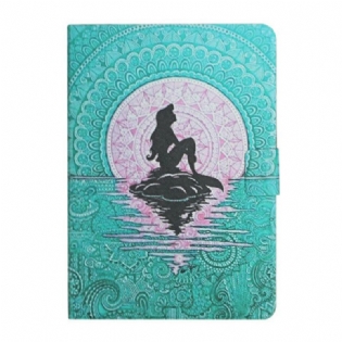Læder Cover Samsung Galaxy Tab A7 Lite Mandala Havfrue