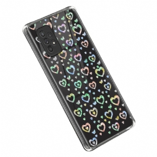 Cover Samsung Galaxy A53 5G Gennemsigtige Stjerner / Hjerter
