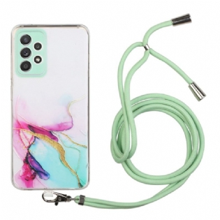 Cover Samsung Galaxy A53 5G Med Snor Med Marmorsnor