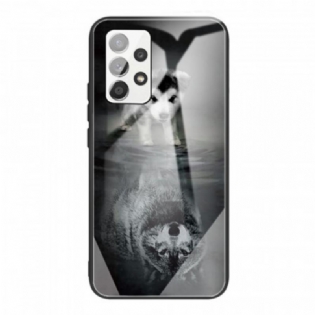 Cover Samsung Galaxy A53 5G Puppy Dream Hærdet Glas