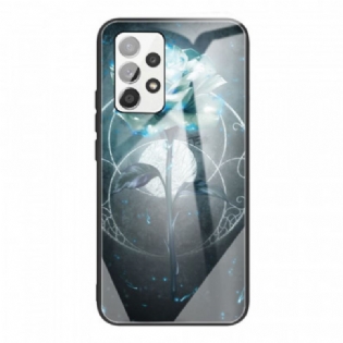 Cover Samsung Galaxy A53 5G Rose Grønt Hærdet Glas