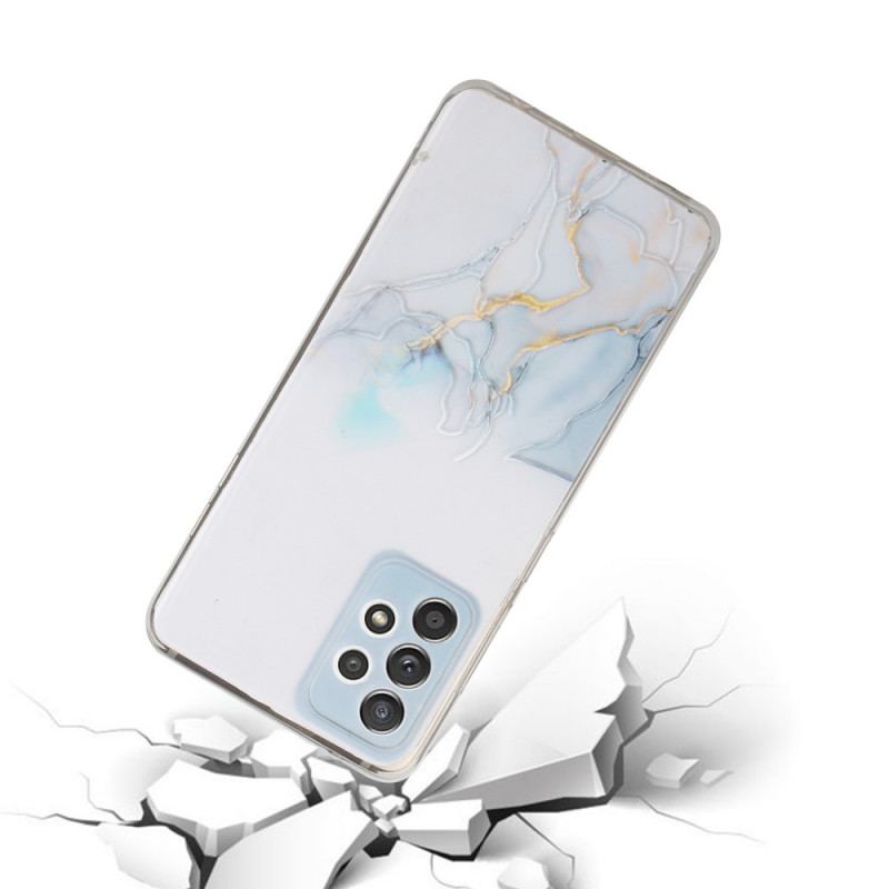 Cover Samsung Galaxy A53 5G Silikone Marmor Effekt