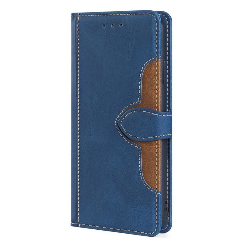 Flip Cover Samsung Galaxy A53 5G Imiteret Læder Bicolor Stilfuld