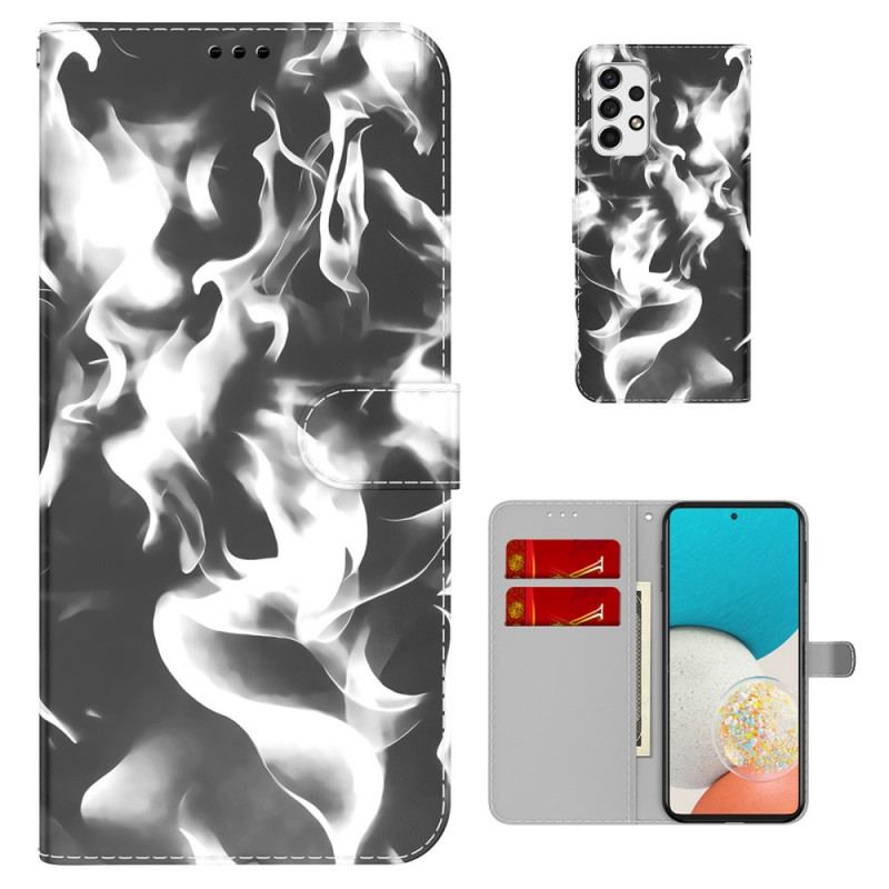 Læder Cover Samsung Galaxy A53 5G Abstrakt Mønster