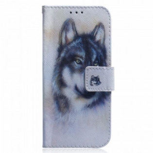 Læder Cover Sony Xperia 1 IV Akvarel Hund