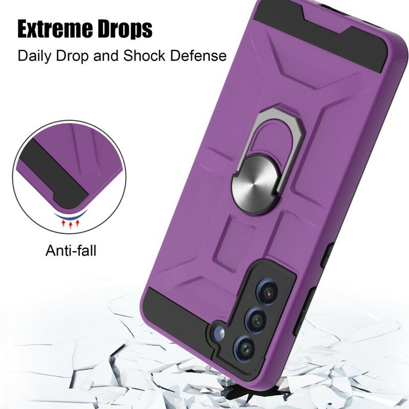 Cover Samsung Galaxy S21 FE Aftagelig Ring-støtte Farve