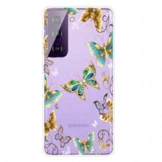 Cover Samsung Galaxy S21 FE Design Sommerfugle