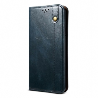 Cover Samsung Galaxy S21 FE Flip Cover Voksbehandlet Kunstlæder