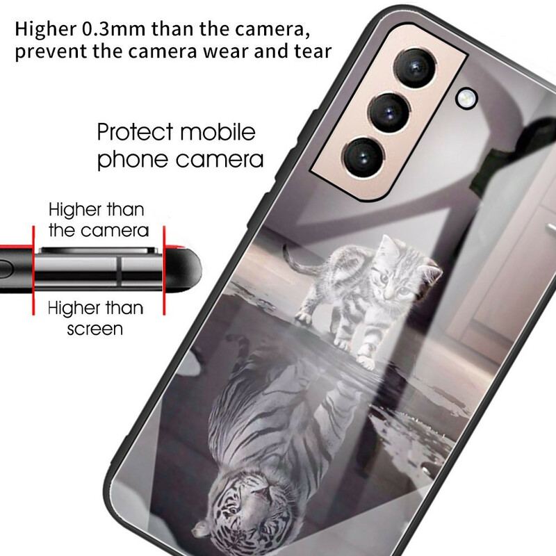 Cover Samsung Galaxy S21 FE Hærdet Glas Ernest The Tiger