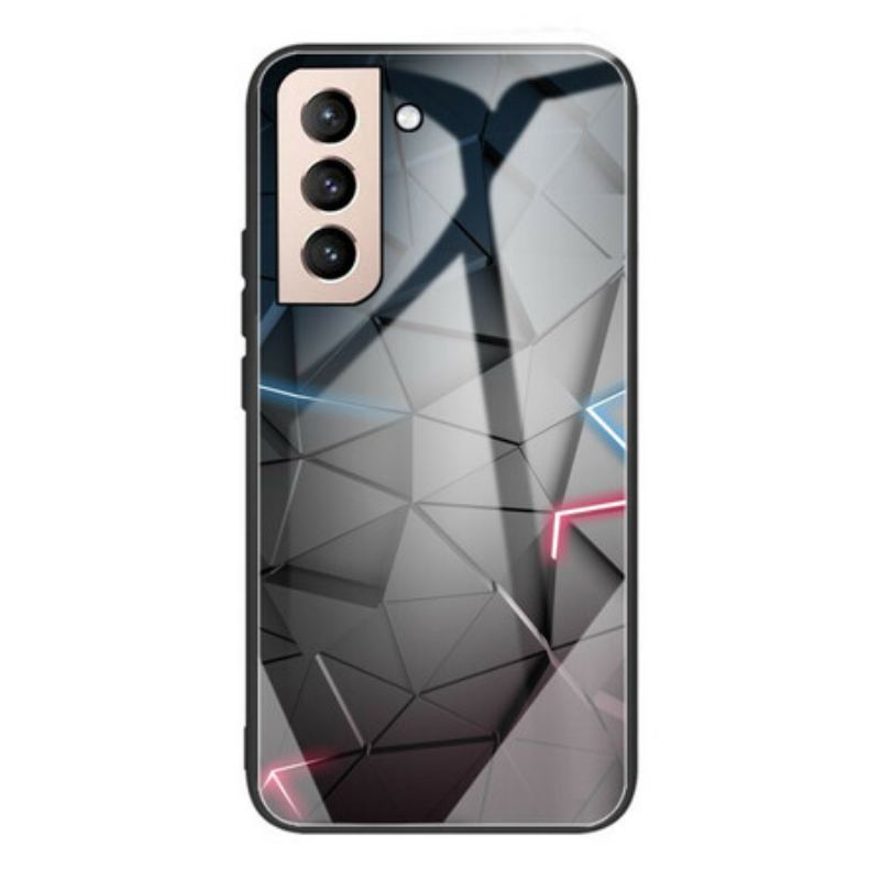 Cover Samsung Galaxy S21 FE Hærdet Glas Geometri