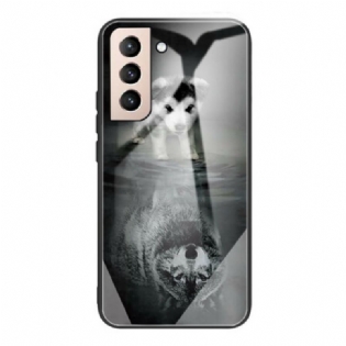 Cover Samsung Galaxy S21 FE Puppy Dream Hærdet Glas