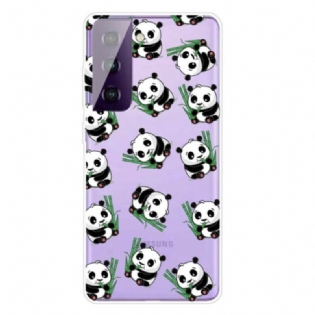 Cover Samsung Galaxy S21 FE Små Pandaer