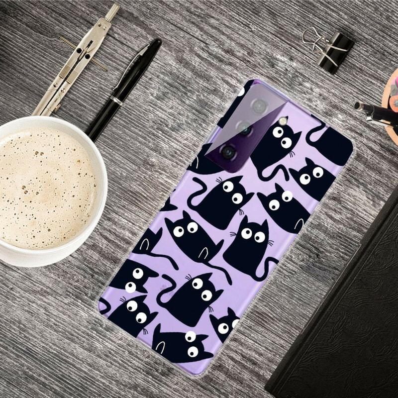 Cover Samsung Galaxy S21 FE Sorte Mus