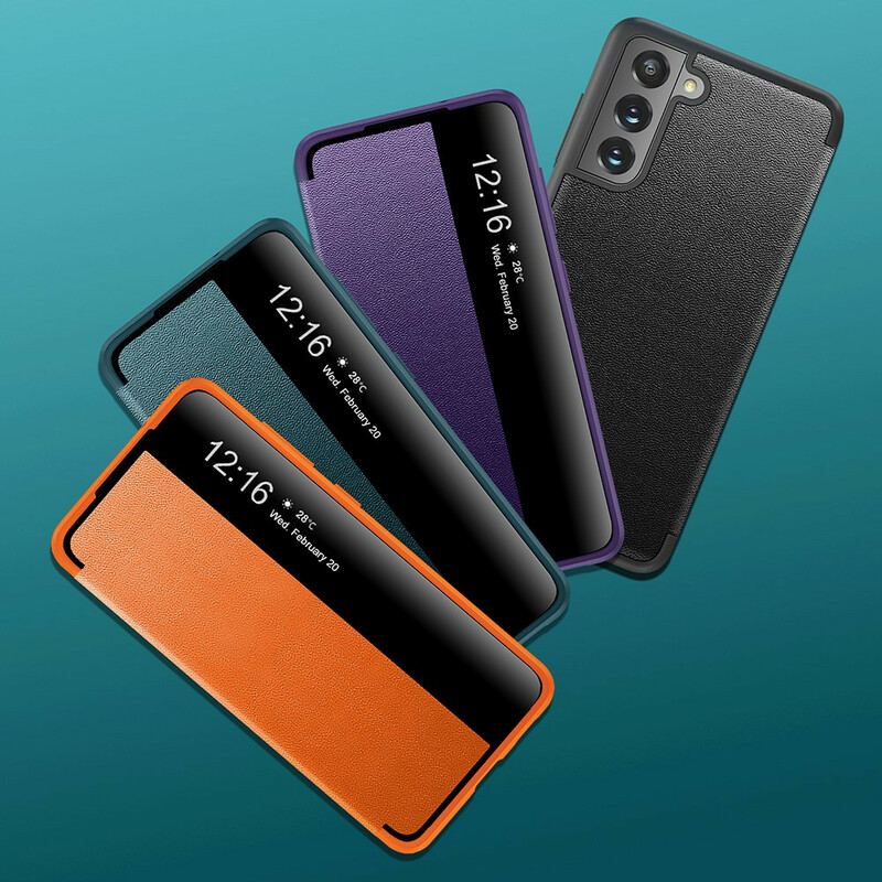 Cover Samsung Galaxy S21 FE Tekstureret Kunstlæder