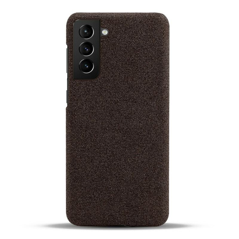 Cover Samsung Galaxy S21 FE Teksturstof Ksq