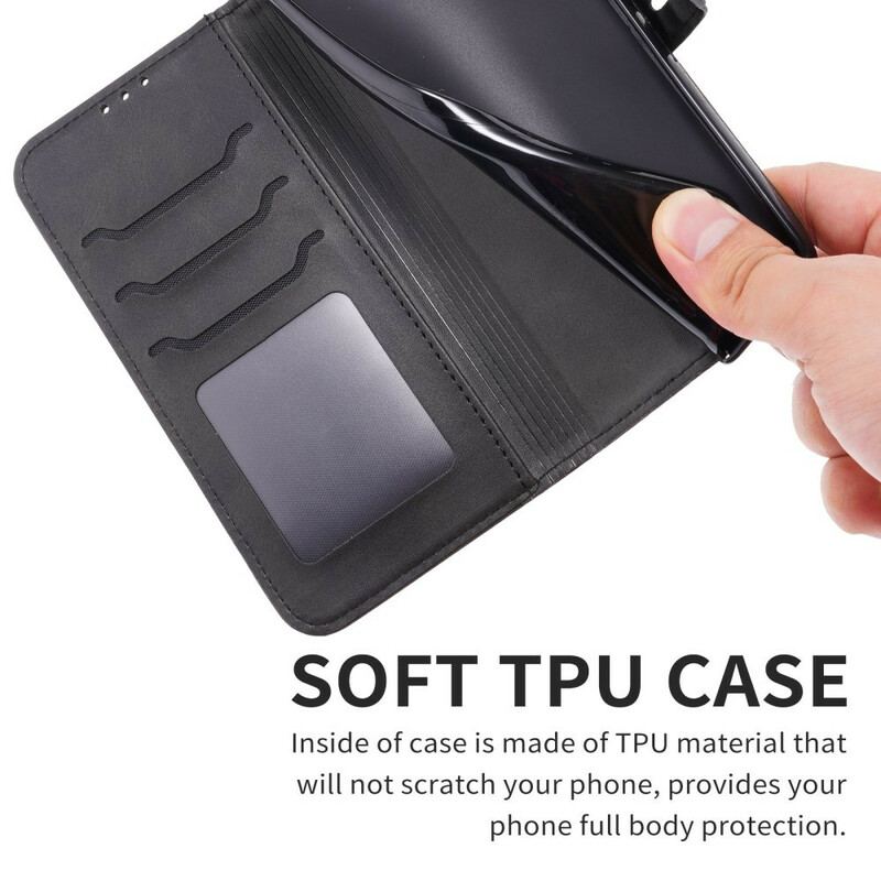 Flip Cover Samsung Galaxy S21 FE Imiteret Læderkilling