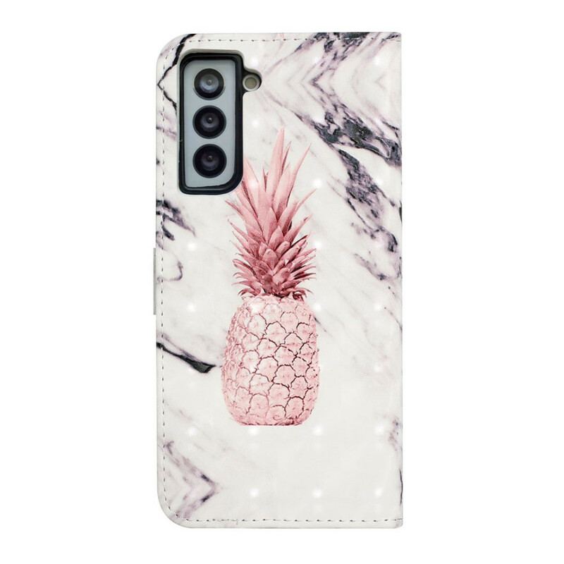Flip Cover Samsung Galaxy S21 FE Let Plet Ananas