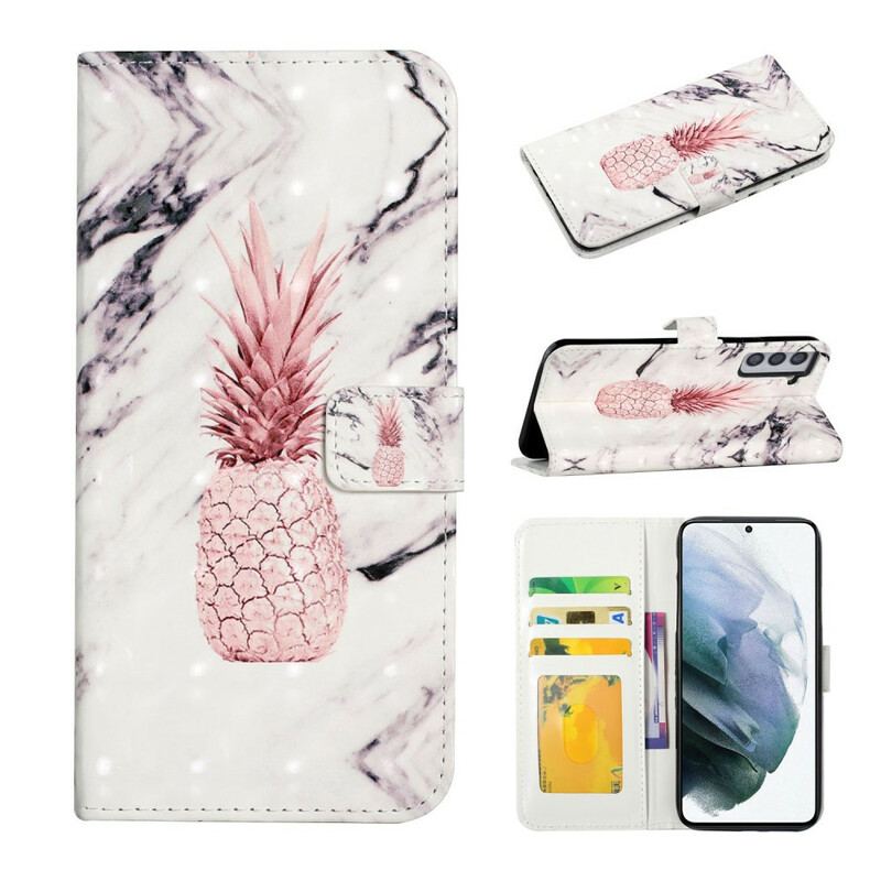 Flip Cover Samsung Galaxy S21 FE Let Plet Ananas