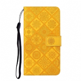 Flip Cover Samsung Galaxy S21 FE Tapestry Mønster