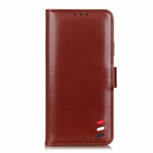 Flip Cover Samsung Galaxy S21 FE Trefarvet Lædereffekt