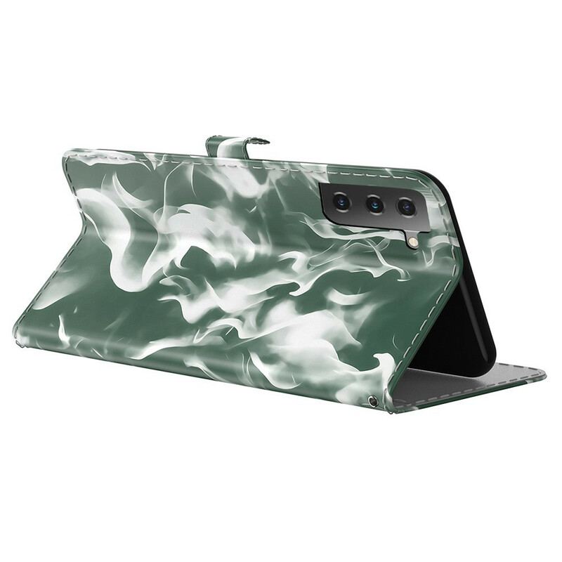 Læder Cover Samsung Galaxy S21 FE Abstrakt Mønster
